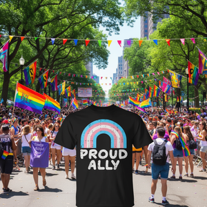 T-shirt Fierté Transgenre pour Hommes et Femmes Transgenres et Transsexuels – Vêtement Promotionnel pour Célébrer la Fierté Trans - Product Image 2