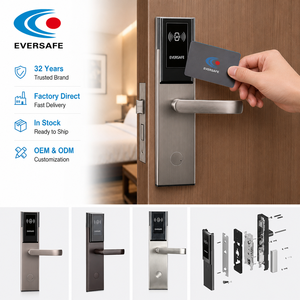 Serrure de porte d'hôtel RFID <span class=keywords><strong>pas</strong></span> chère - Serrure électronique intelligente abordable pour chambre d'hôtel - Product Image 1