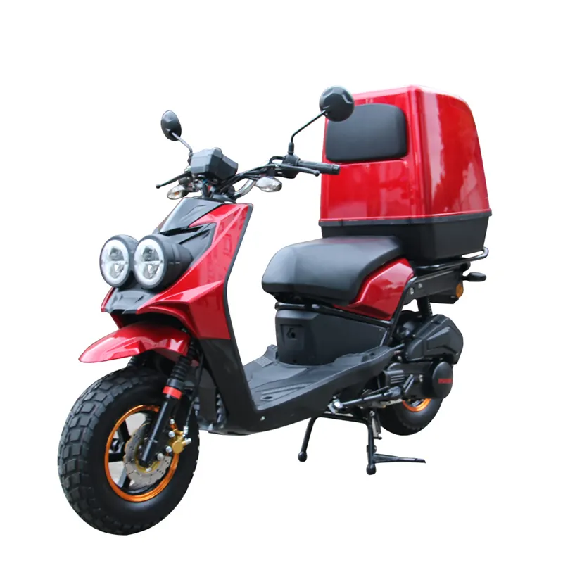 Venta China entrega de alimentos/pizze Scooter Eléctrico motocicleta con cabina caja caliente