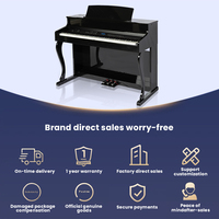 Factory Direct 88-Key Plastic Electronic Instrument Popular Children's Mini Digital Keyboard Piano with USB/MIDI Capability