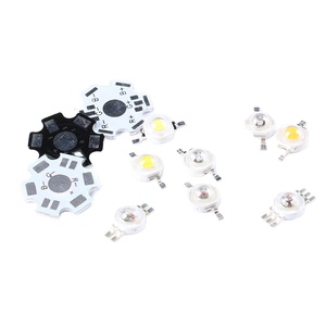 10 وات 1 وات 5 وات رقاقة الصمام الثنائي الدافئ 3 حبة بيضاء باعث خط أزرق أصفر أحمر RGB LED DIY - Product Image 1