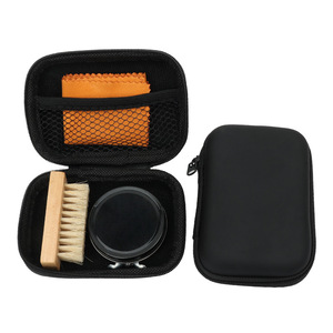Huile de polissage de chaussures en peluche de nettoyage du cuir avec brosse Kit de crème de cire de <span class=keywords><strong>chaussure</strong></span> à l'huile de silicone noire pour cirage de chaussures - Product Image 4