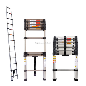 Échelle télescopique de <span class=keywords><strong>3</strong></span>,2 m, échelle pliante d'extension pour grenier, échelle de plateforme d'entrepôt, vente chaude, conforme à la norme EN131 - Product Image 1