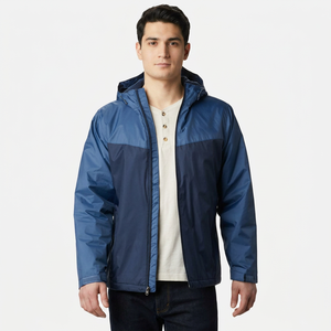 Veste coupe-vent en toile respirante de haute qualité pour homme, style décontracté, fermeture éclair, hiver, rue commerçante - Product Image 1