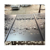 Panneau décoratif en aluminium personnalisé découpé au laser, panneau perforé, panneau de séparation de pièce