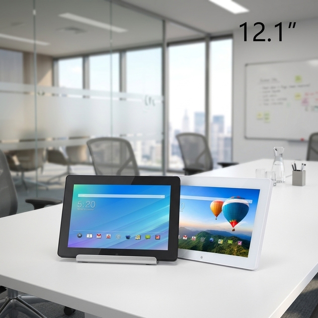 12.1 Inch Android POE Tablet Wall Mount Touch Screen RK3566 1280x800 Resolution /USB/VGA Built-In Wi-Fi Display Panel