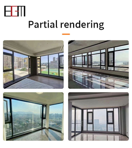 Modern ev güvenlik kanatlı pencere Hurricane darbe yüksek hava sızdırmazlığı termal mola alüminyum profil çift bölmeler mutfak - Product Image 2