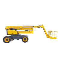 Plateforme de travail aérienne articulée diesel-électrique haute performance avec bras hydraulique pliable, capacité de charge de 200 kg, plateforme de 24 m