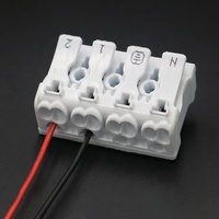 Accessoires pour pièces d'éclairage, bornier électrique, 2, 3, 4, 5 voies, connecteur rapide à ressort, bornier à vis à 12 broches