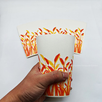 170-400 Gobelet en papier pour ventilateurs jetables en PE GSM, impression flexographique 4-8 couleurs pour café et thé