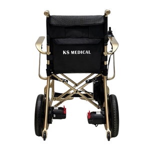 Fauteuil roulant électrique KSM-507 ultra léger 13,5 kg, cadre en fibre de carbone pliable, moteur sans balais 500W, batterie 20AH, transport aérien - Product Image 2