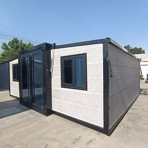 Fast Build Luxury Home Mobile Prefab Home Portable Houses Kit Expandable Container House With Triangle Roof