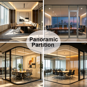 <span class=keywords><strong>Cloison</strong></span> vitrée double vitrage sans joint de 100 mm pour l'aménagement intérieur des bâtiments commerciaux et la réduction du bruit - Product Image 4