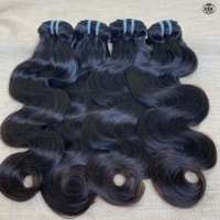 Extensions de cheveux humains vierges 100% naturels, double trame, cuticules intactes, ondulés, qualité supérieure, résistants à la permanente