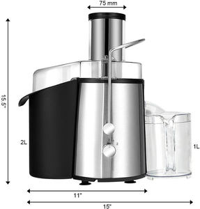 Presse-agrumes électrique centralisé haute performance pour usage domestique, avec boîtier en acier inoxydable, pour fruits entiers - Product Image 4