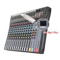 Mélangeur Standard professionnel mélangeur de Console de diffusion à 12 canaux