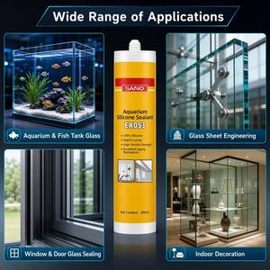 Scellant d'aquarium à séchage rapide EX053 <span class=keywords><strong>Silicone</strong></span> <span class=keywords><strong>Acétique</strong></span> 100% <span class=keywords><strong>Silicone</strong></span> Étanchéité Panneaux de Verre Aquarium Liaison Bois Travail du Bois Emballage - Product Image 4