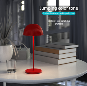 Lampe de table moderne et luxueuse pour le camping, lampe d'extérieur pliable avec LED champignon sans fil et <span class=keywords><strong>rechargeable</strong></span> pour le restaurant - Product Image 3