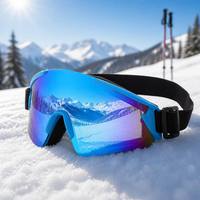 Lunettes de sport avec verres miroir irisés, sangle réglable, lunettes de protection pour le ski et le cyclisme, unisexes, vente en gros, personnalisables