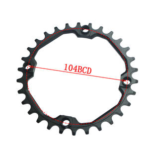 Disque de manivelle de vélo fabriqué CNC 30T 104BCD pignon à vitesse unique VTT alliage d'aluminium <span class=keywords><strong>roue</strong></span> à chaîne positive et négative - Product Image 6