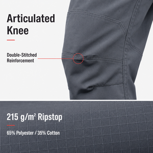 Pantaloni Cargo IX7 da Uomo, Impermeabili, Ripstop, Multi-Tasca, con Anelli a D, Rinforzati alle Ginocchia, Tasche con Cerniera, per Escursionismo e Lavoro - Product Image 4