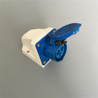 Étanche à la poussière antiseptique Ip44 16a 220v puissance industrielle 3 phases mâle femelle prise connecteur prise