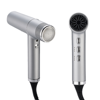 Sèche-cheveux professionnel ionique 1600W haute vitesse en métal 2026 avec buse concentratrice, séchage rapide en 3 minutes, portable pour hôtel et usage domestique