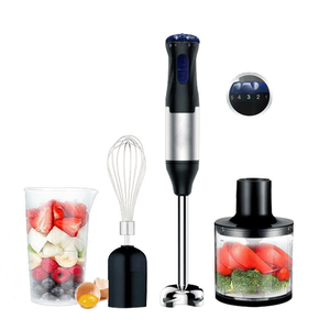 Mini mixeur plongeant électrique 4 en 1, fouet, mixeur alimentaire, batteur à œufs, ensemble portable, mixeur plongeant pour smoothie, mixeur plongeant pour la cuisine - Product Image 2