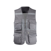 Gilet de sécurité haute visibilité réfléchissant 2024 personnalisé avec logo, respirant, séchage rapide, léger, en nylon/polyester, haute qualité, vêtements de travail