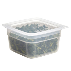 Boîtes carrées en polypropylène translucide de petite capacité 0,95 L 0,47 L avec couvercle hermétique en plastique pour prolonger la durée de conservation des aliments, hôtels, restaurants - Product Image 6
