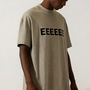 Camiseta Informal de Gran Tamaño para Hombre de Alta Calidad Fere, Manga Corta, ESS/Algodón, Personalizada, 300 Gramos, Transpirable, con Logotipo ESS - Product Image 1
