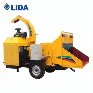 LIDA 100HP trituradora de madera portátil barata 100HP motor Diesel