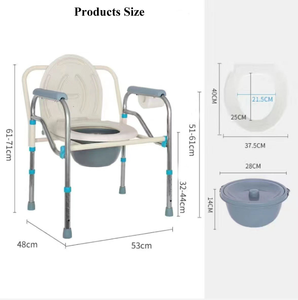 <span class=keywords><strong>Chaise</strong></span> de toilette pliante légère en acier inoxydable Kangluoji, modèle moderne de classe I, vente directe usine, <span class=keywords><strong>pour</strong></span> personnes âgées, <span class=keywords><strong>chaise</strong></span> de <span class=keywords><strong>douche</strong></span> - Product Image 5