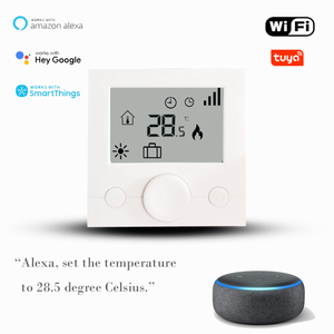 Gran oferta WIFI inalámbrico RF radiofrecuencia vida inteligente pantalla LCD Agua Calefacción Hidrónica termostato <span class=keywords><strong>opentherm</strong></span> con <span class=keywords><strong>Tuya</strong></span> - Product Image 5