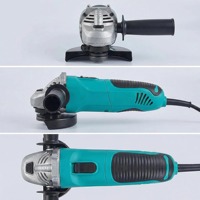 Meuleuse d'angle électrique professionnelle industrielle à moteur sans balais, à vitesse variable, avec longue poignée