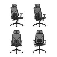 Prix d'usine Nouveau design à dossier haut Mobilier de bureau ergonomique et pivotant Chaises de bureau professionnelles en maille Silla Oficina
