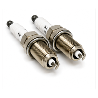 Bougie d'allumage K20TT 4604 Nickel à double pointe, filetage 14 mm, portée 19 mm, hexagone 16 mm, espacement 1,0 mm, pièces automobiles, bougie d'allumage moteur