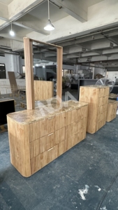 NOVA Modern Natural Oak King Size Muebles de dormitorio 5 piezas Chambre a Coucher Juegos completos Cama de madera con almacenamiento - Product Image 4
