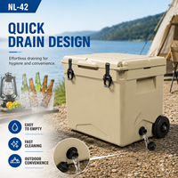 Glacière portable isotherme 42QT avec roues pour le camping – Offre spéciale