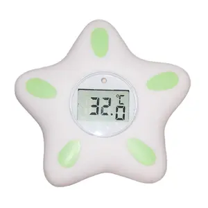 Termómetro de baño de estilo caliente, termómetro de baño digital, estrella de mar, termómetro de baño para bebé