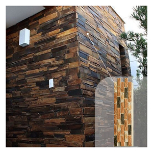 Matériaux en pierre PU décoratifs d'intérieur, panneau mural à <span class=keywords><strong>effet</strong></span> 3D pour utilisation en intérieur - Product Image 1