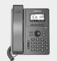 Teléfono IP Gigabit PoE Flyingvoice P10U con Pantalla LCD Retroiluminada de 2.3 Pulgadas 132x64, Conferencia de 6 Vías, Voz HD, VoIP para Oficina