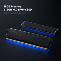 Zhaoxin KX-U6780A Octa-Core 2.7GHz Complete PC System,16GB RAM,512G M.2 NVMe SSD,8L Case,1000M Network,Integrated GPU