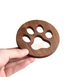 Wooden Cat Paw Coaster Heat Resistant Japanese Style <b>Teacup</b> Mat Gift For Tea Room Set - Product Image 5