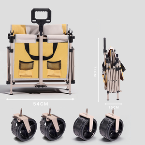 Foldable Shopping Event Cart with <b>Table</b> Large Capacity Portable Wagon <b>for</b> Hawker & Market Stall OEM Customizable - Product Image 6