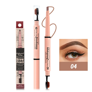 2 in 1 renklendirme krem kaş fırçası seti kaş kalemi uzun ömürlü su geçirmez kaş leke - Product Image 1