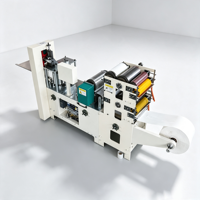 Máquina Plegadora de Servilletas de Impresión Flexográfica de 2 Colores, Alta Velocidad 1000-2000 piezas/min, Plegado 1/4 para Restaurante