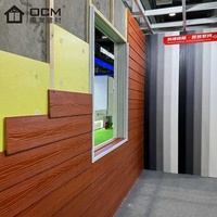 Revêtement extérieur en ciment à texture bois ignifuge ASTM E84, type Shiplap, 8 lames de 8 mm x 12 pieds pour les développeurs de maisons préfabriquées au Canada