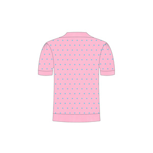 Maglietta Polo Personalizzata per Confraternita Greca Chi Eta Phi, Maglione a Maniche Corte con Motivo a <span class=keywords><strong>Pois</strong></span> per Donna - Product Image 2