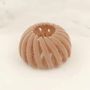Pince à cheveux magique en velours en forme de nid d'oiseau, extensible, pour queue de cheval, pour filles - Product Image 6